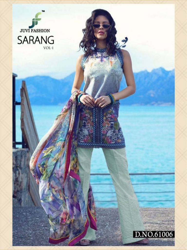 JUVI SARANG 1 DIGITAL LAWN PRINTED