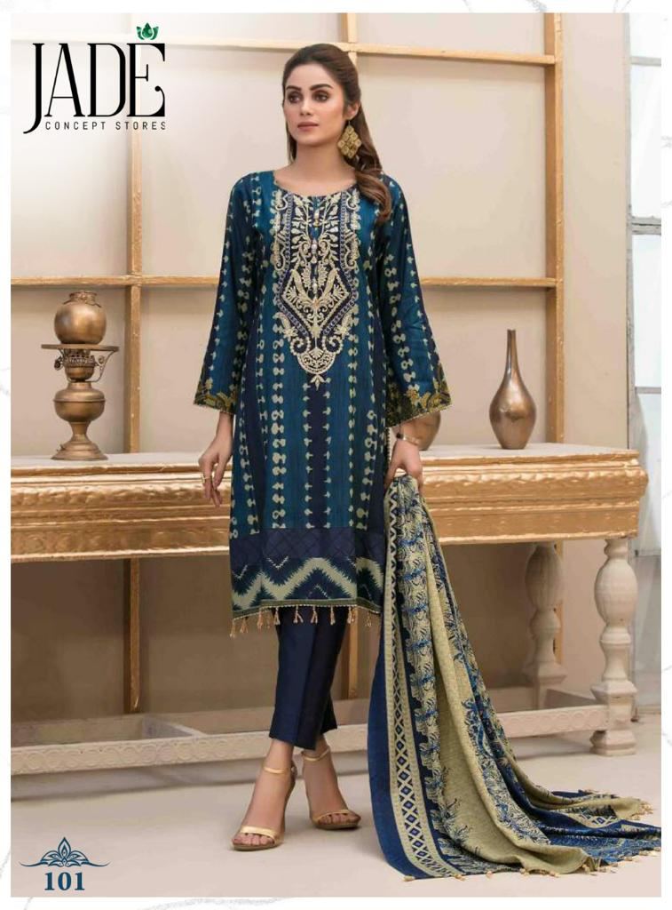 Jade Alfina Exclusive Heavy Cotton Dress Material Collection