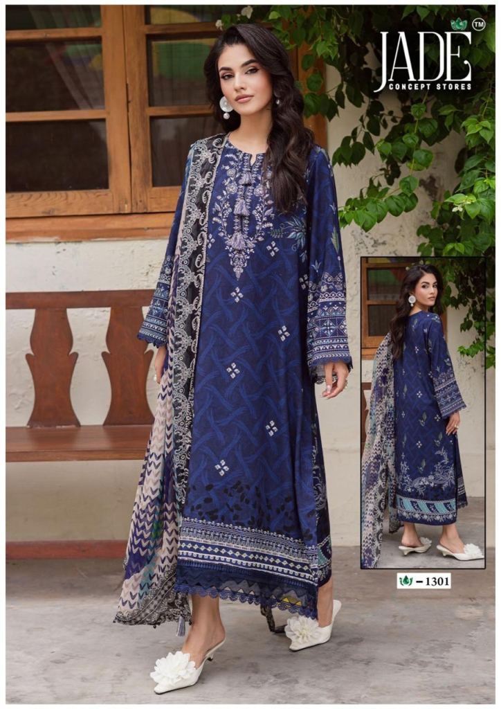 Jade C Crimson Vol 13 Printed Karachi Dress Material