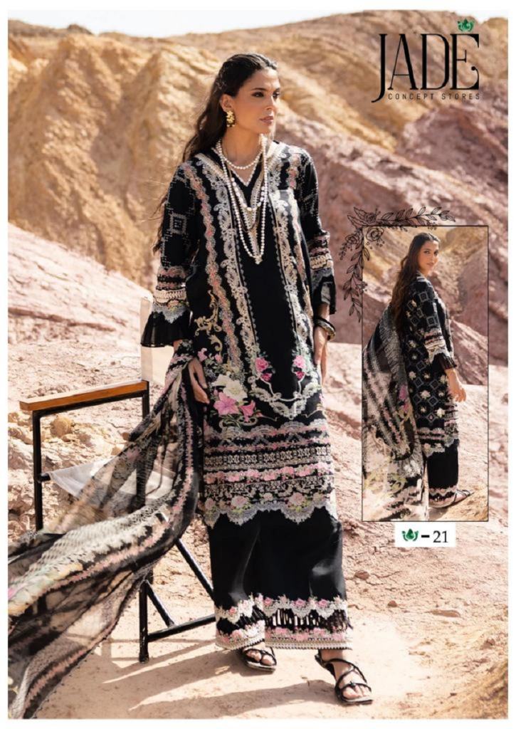Jade Chevron Exclusive Heavy Cotton Vol 3 Casual Wear Dress Material
