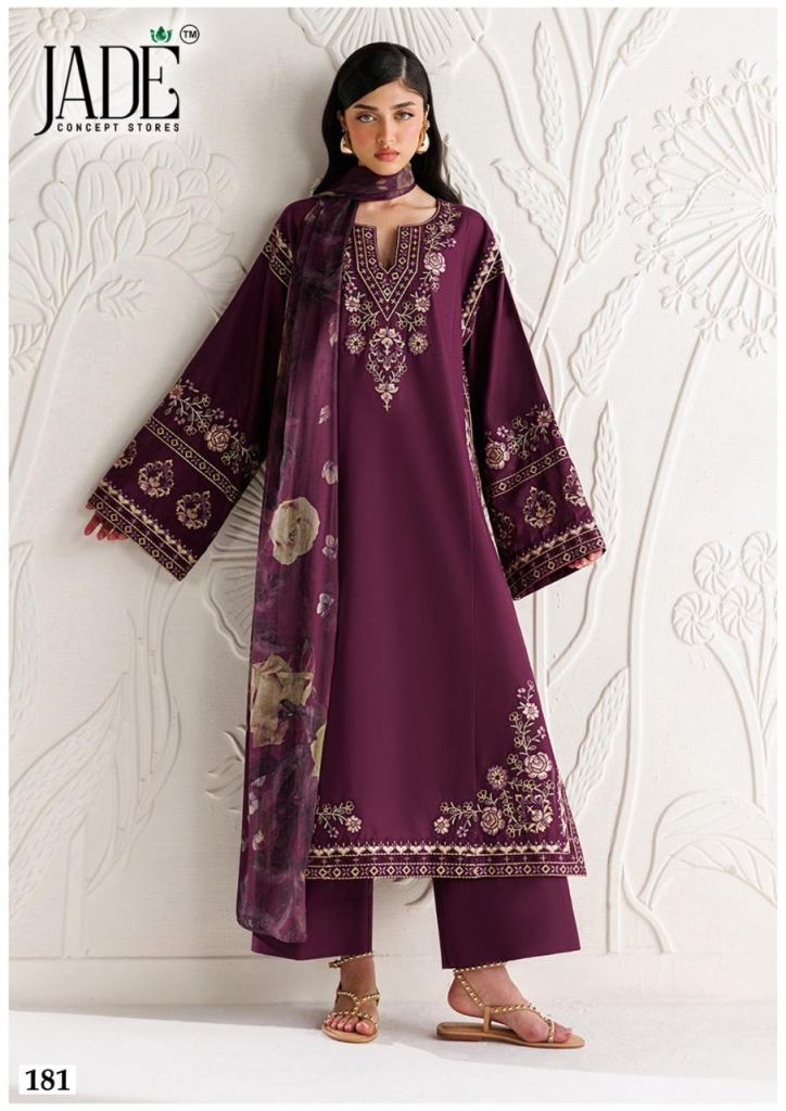 Jade Chevron Vol 19 Readymade Karachi Kurti Pant With Dupatta