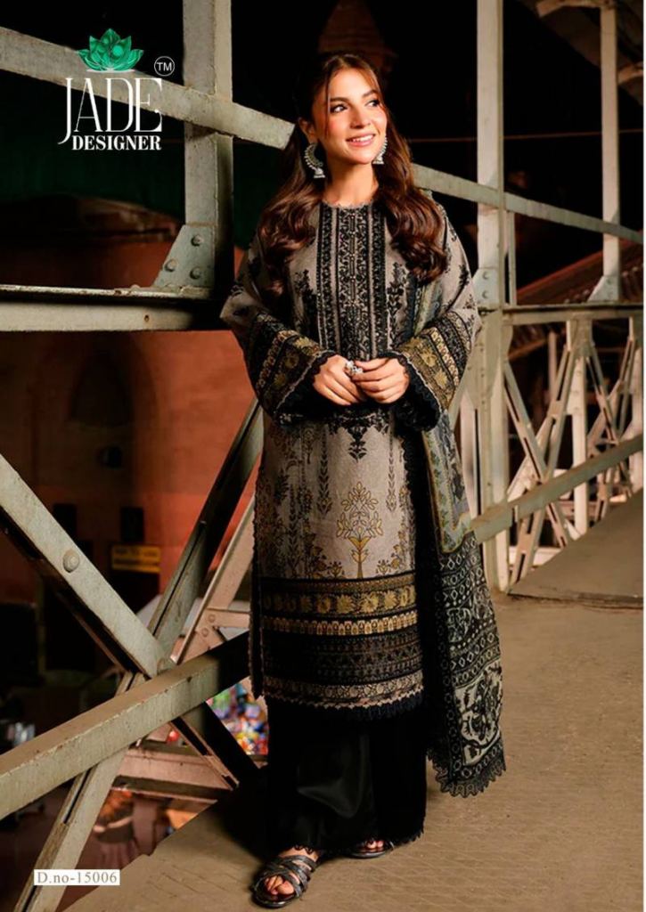 Jade Crimson Exclusive Lawn Vol 15 Dress Material