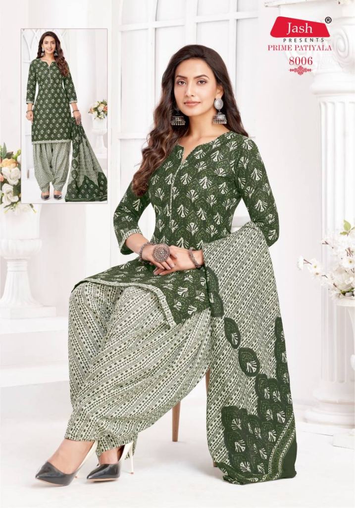 Jash Prime Patiyala Vol 8 Dress Material