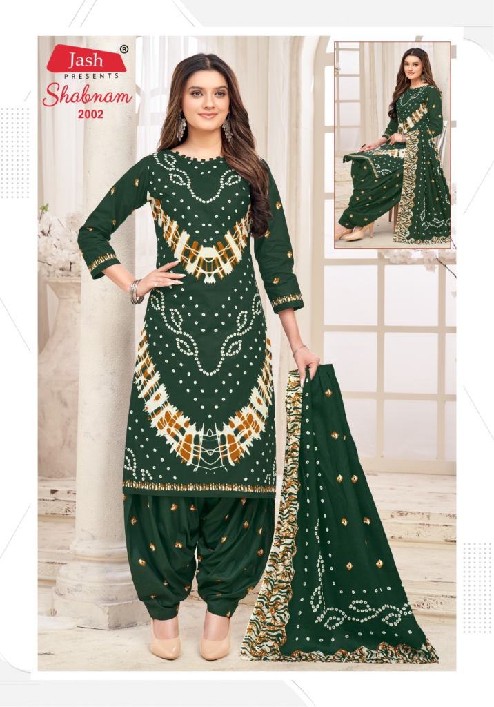 Jash Shabnam Vol 2 Print Bandhani Dress Material 