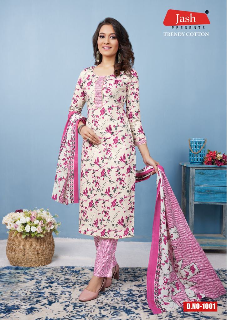 Jash Trendy Cotton Vol 1 Readymade Cotton Printed Dress Collection