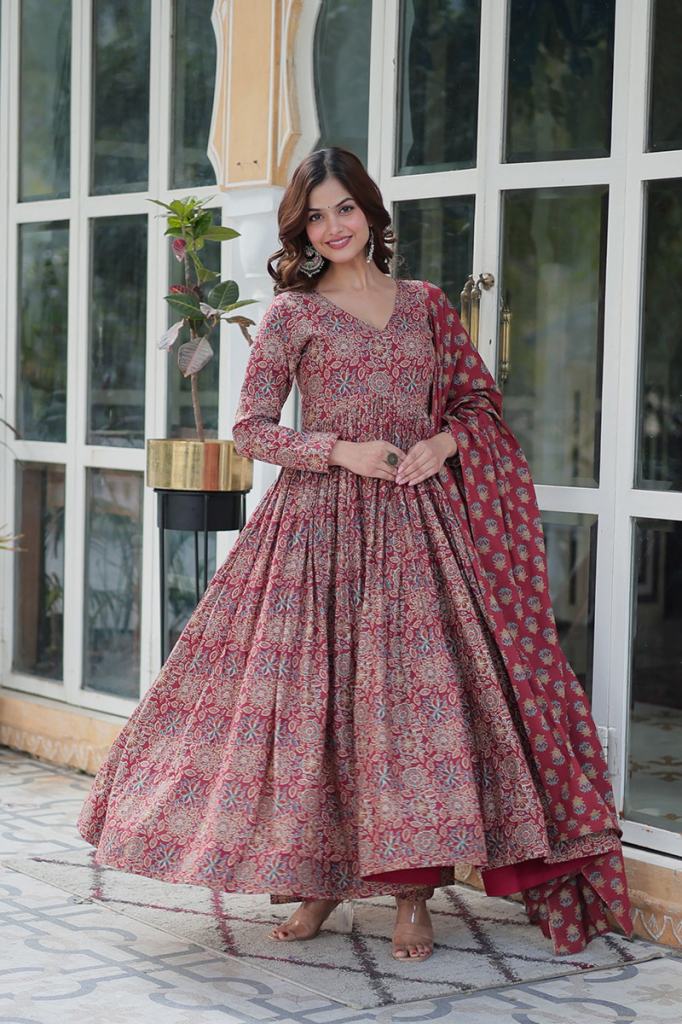 Jf 2490 91 Kurti Bottom with Dupatta