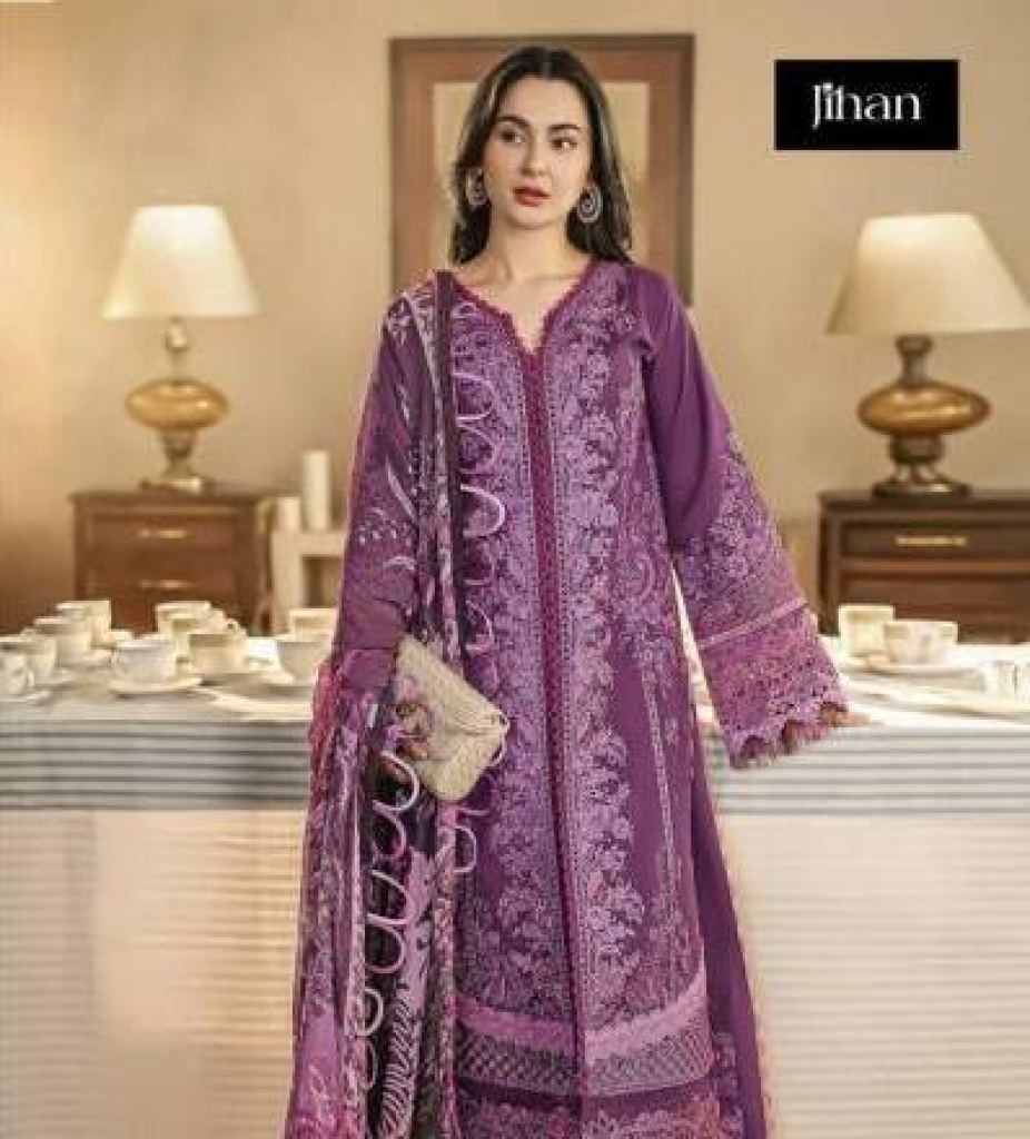 Jihan Ombre Lawn Vol 3 Chiffon Dupatta Pakistani Suits