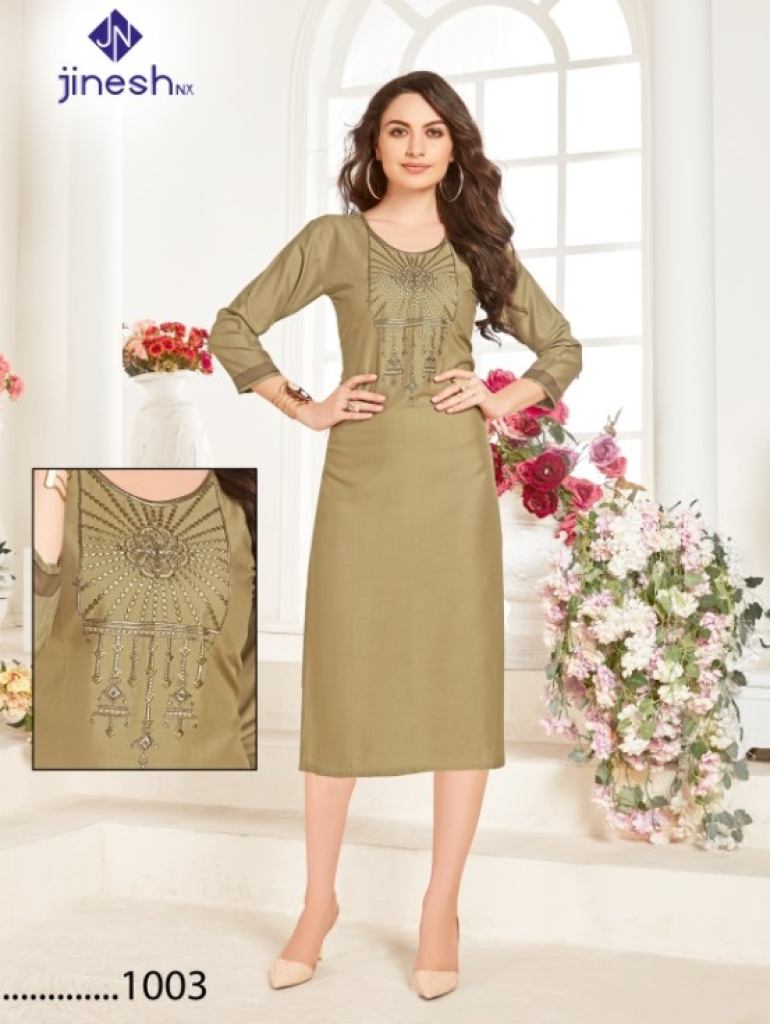 Jinesh Nx Aaliya Vol 1 Rayon Designer Kurtis Catalog