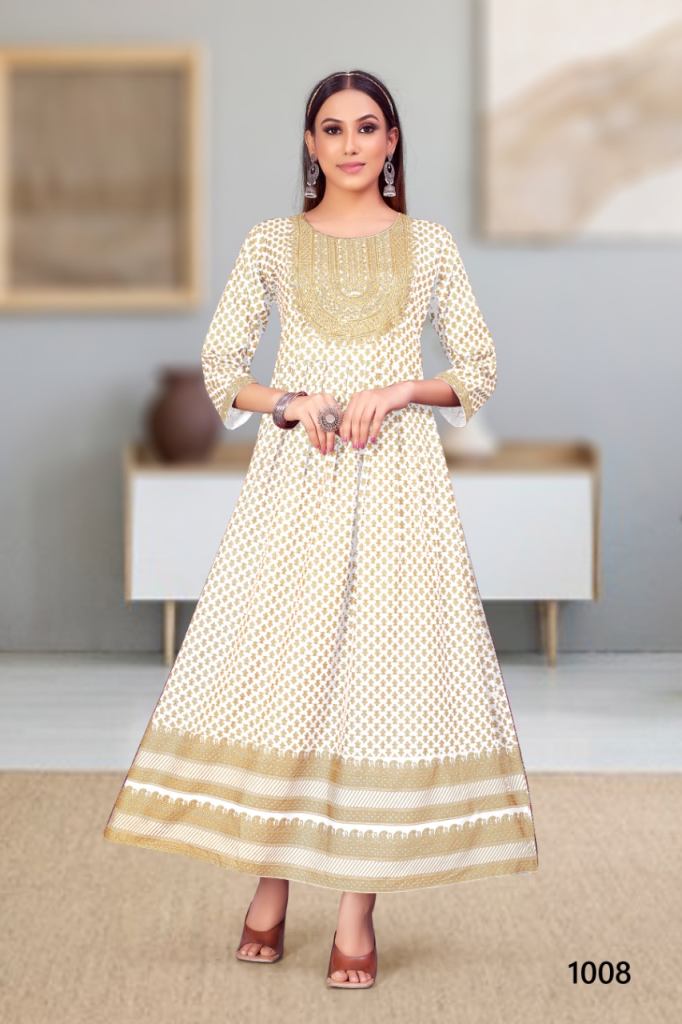 Jinesh Nx Mitali Ethnic Wear Anarkali Kurti Collection