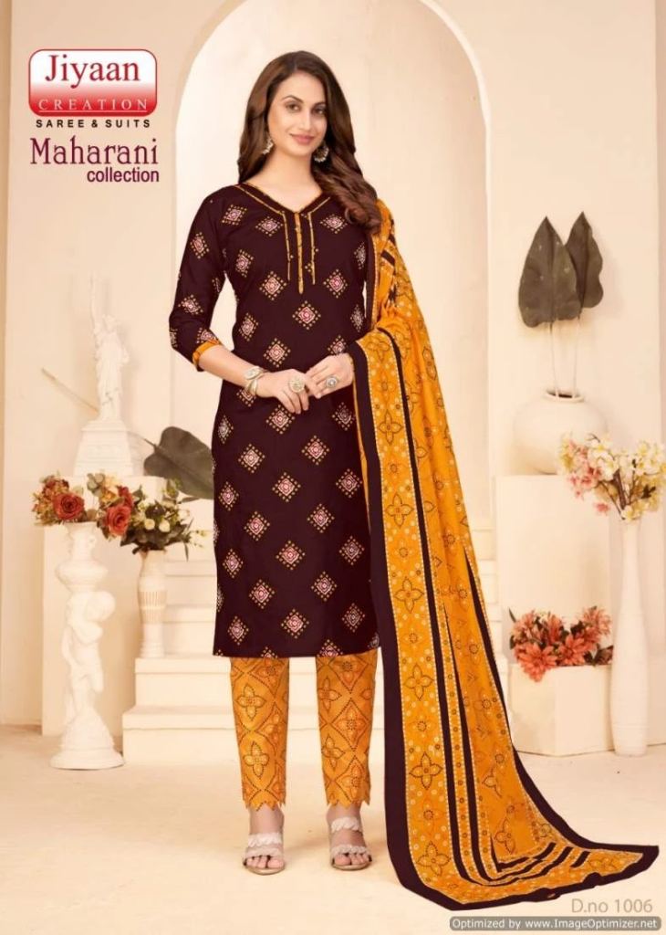Jiyaan Maharani Cotton Dress Material Collection