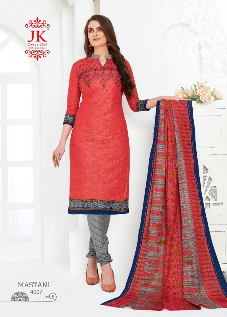 Jk presents Mastani vol 4  Printed Dress Material 