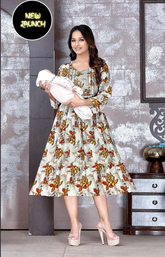 Maternity/StylishFrock/Feeding Kurtis -PINK – Priya's Magic World