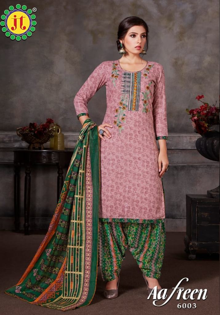 Jt Afreen Vol 6 Catalog Daily Wear Cotton Printed Women Dress Materials 