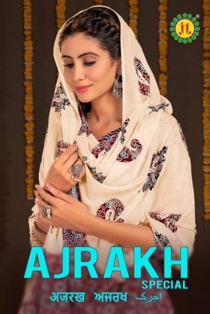 Jt Ajrakh Pure Heavy Cotton Dress Material Wholesale