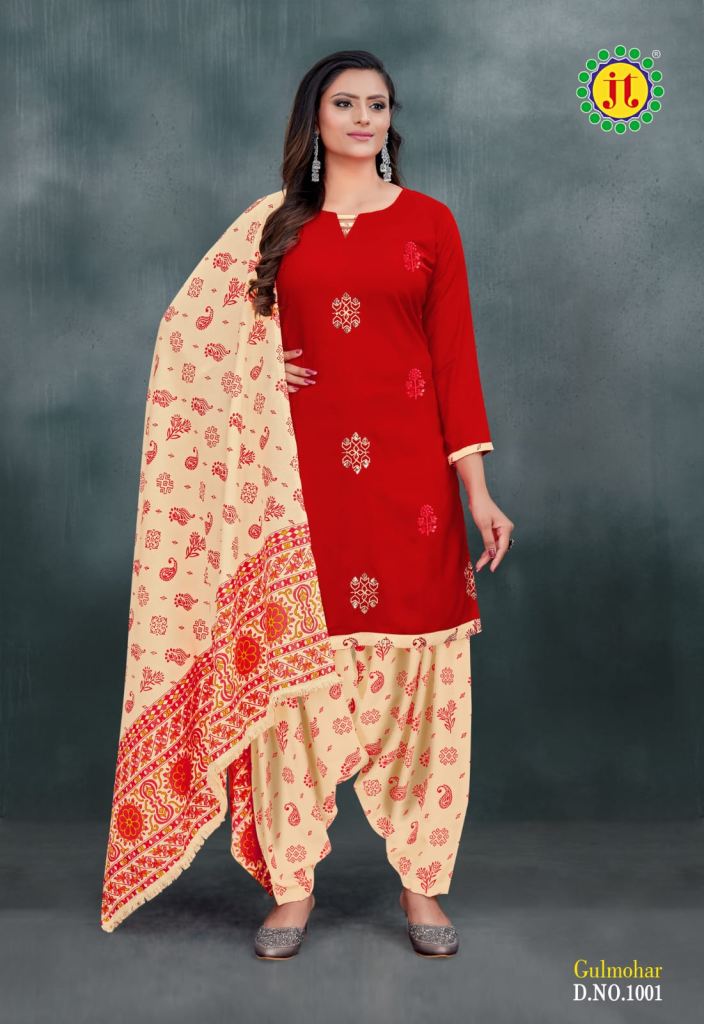 Jt Gulmohar Rayon Dress Material Collection