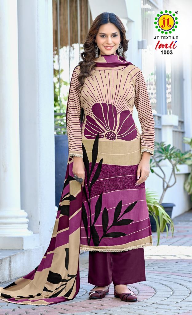 Jt Imli Vol 1 Printed Designer Dress Material