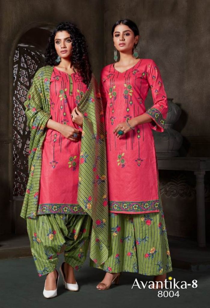 Jt presents Avantika vol 8 Printed Dress Material