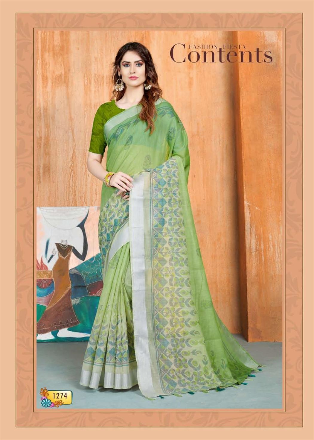 Jyotsana  Weight less casual wear sarees catalogue