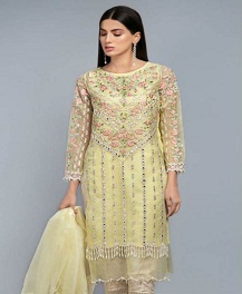 KAARA MARIYA B LAWN BLOCK BUSTER SILVER STIFFY & EMBROIDERED