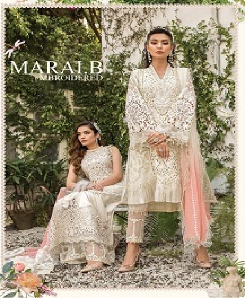 KAARA MBROIDERED M PRINT GEORGETTE AND NET DESIGNER