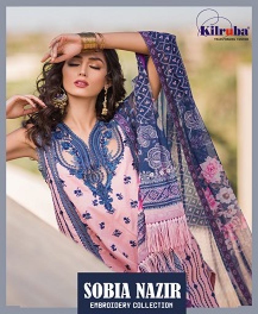 KILRUBA SOBIA NAZIR EMBROIDERY COLLECTION LAWN COTTON PRINTED