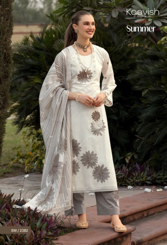 Kaavish Summer Luxe Digital Foil Printed Salwar Kameez