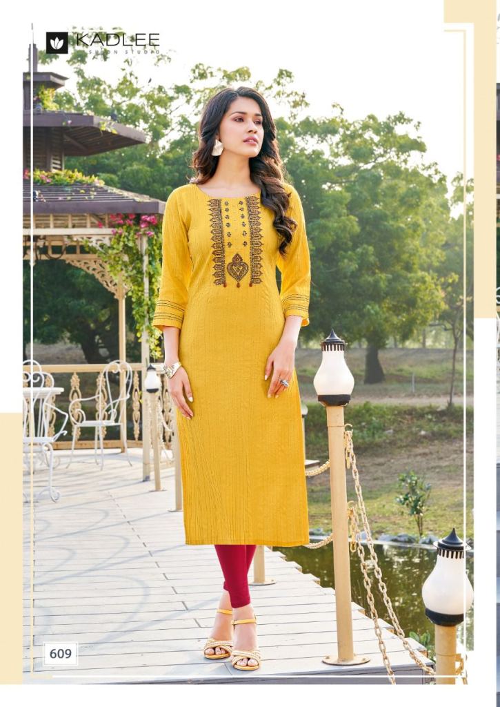 Kadlee Kashish catalog casual wear Rayon  Kurtis 