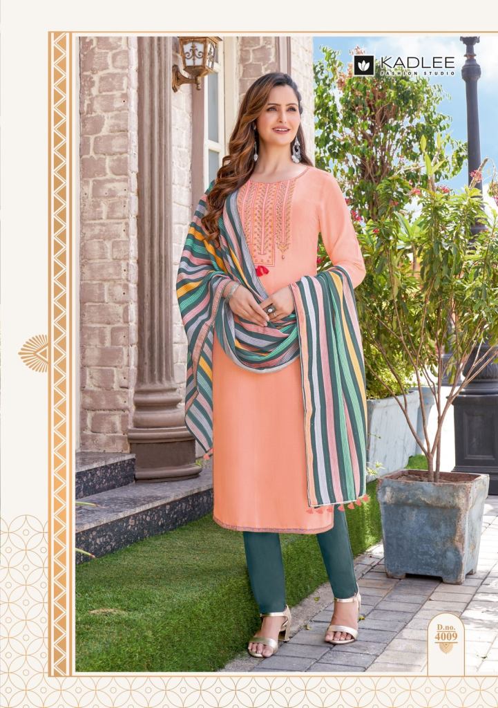 Kadlee Mannat Vol 2 Festive Wear Rayon Kurti Bottom With Dupatta