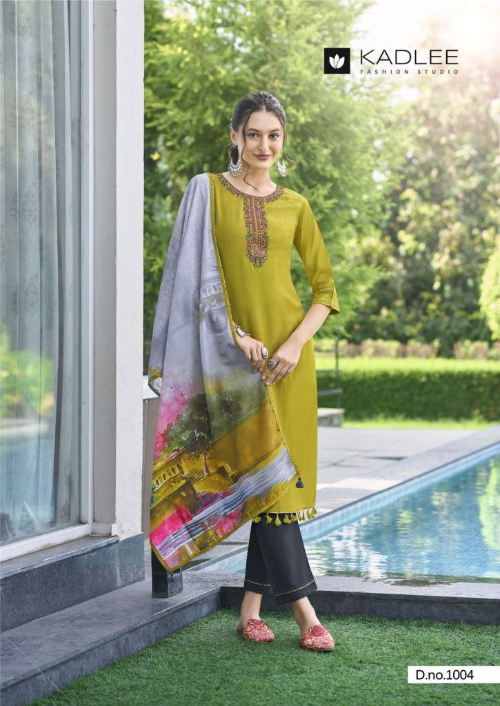 Kadlee Zarin Kurti Bottom With Dupatta