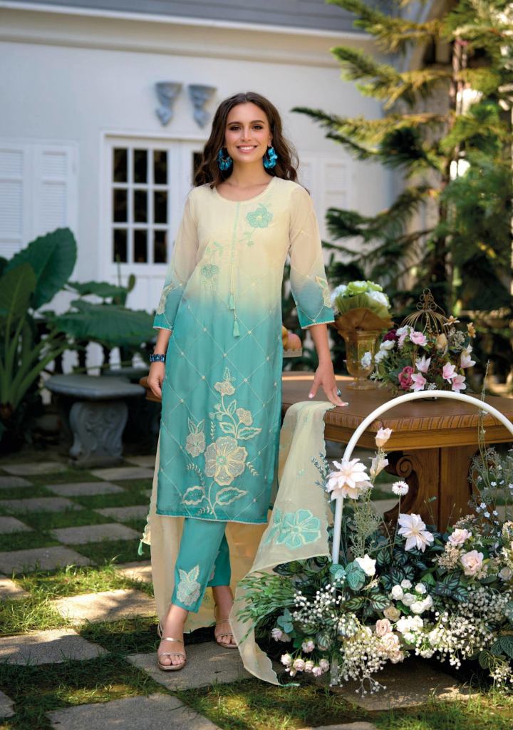 Kailee Suroor Designer Kurti Pant And Dupatta