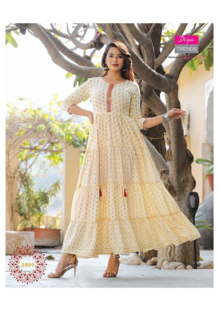 YASH GALLERY Women's Floral Printed Anarkali Kurti – Yash Gallery