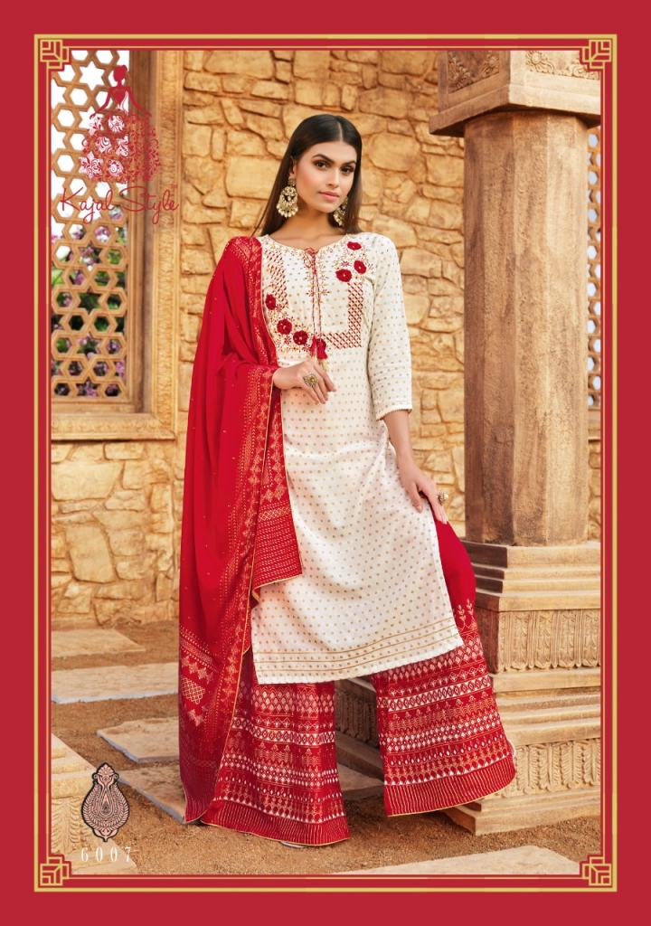 Kajal Style Presents Gulzar vol 6 Designer Ready Made Catalog