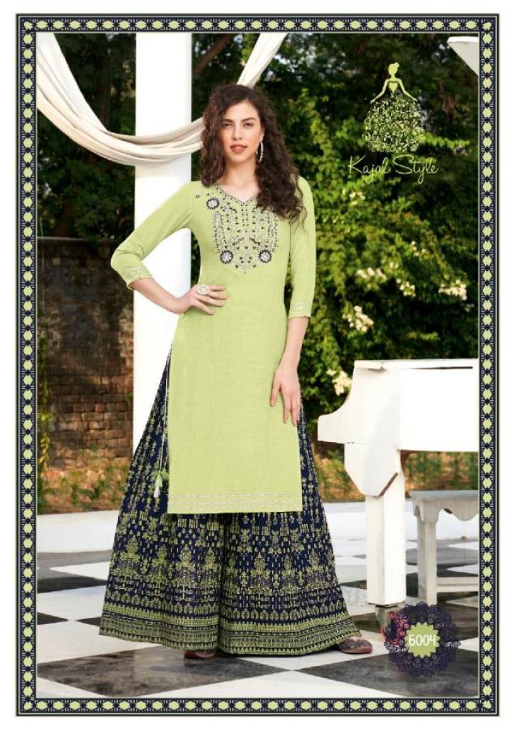 Kajal style  presents Fashion Label vol 6  Kurti With Bottom