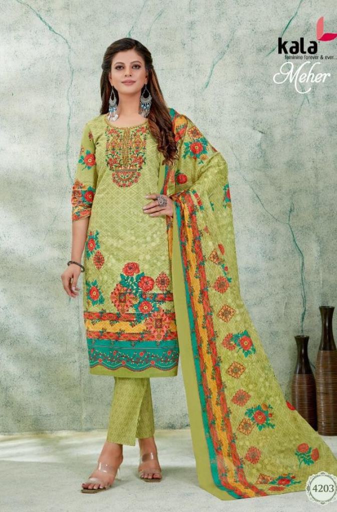  Kala Meher  vol  8 Premium Cotton Dress Material Collection 