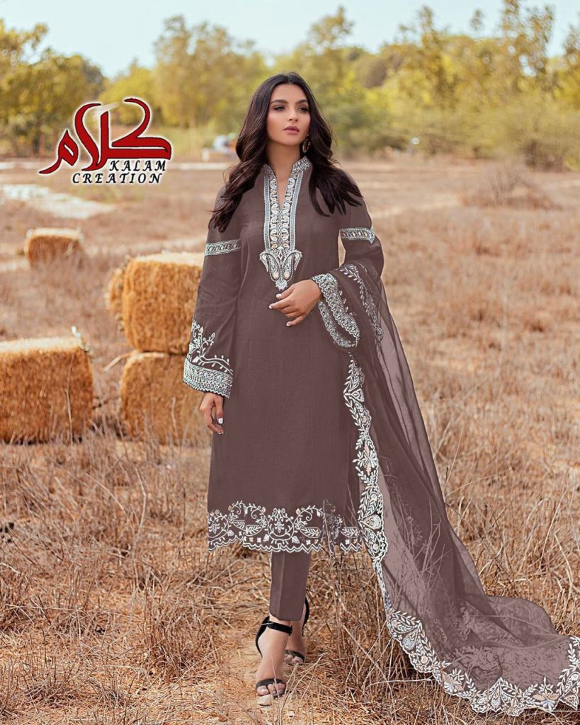 Kalam 1110 Georgette Fancy  Moti Work Ready Made suits 