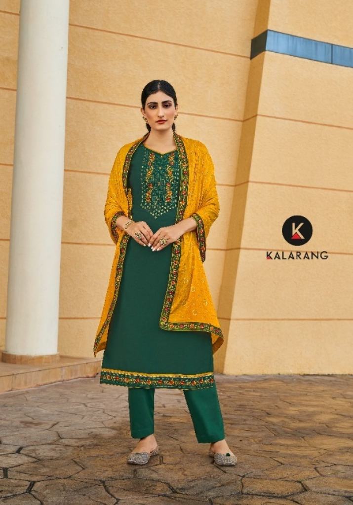 Kalarang Jannat Fancy Wear Designer Dress Material Catalog