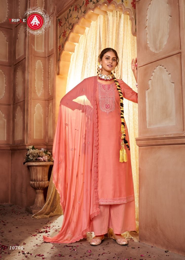 Kalarang Kritika Silk Designer Dress Material Collection