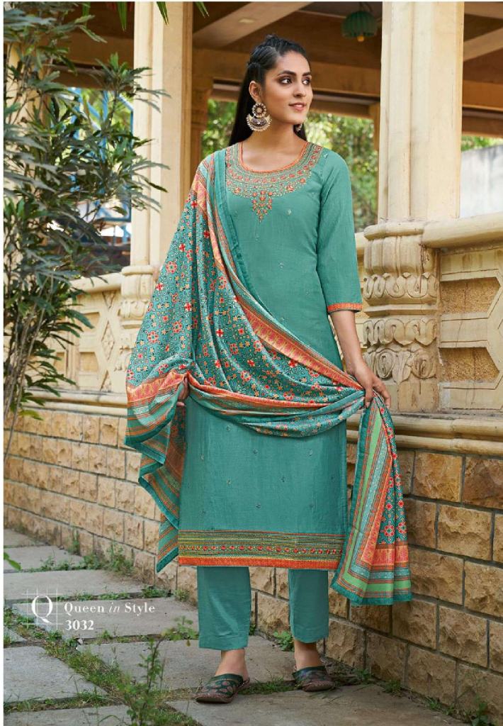 Kalarang Rutvi Designer Cotton Embroidery Salwar suits catalog 