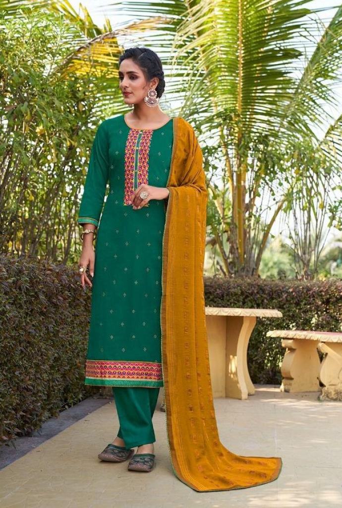 Kalarang Samaira Silk Designer Embroidery Salwar suits  catlaog  