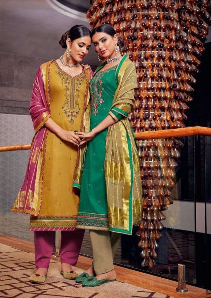 Kalarang presents Jasmin vol 10 Designer Dress Material Collection