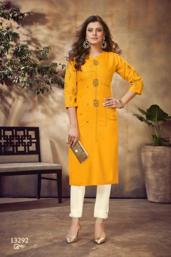 Kalaroop Adhira Rayon With Embroidery Casual Wear Kurti 