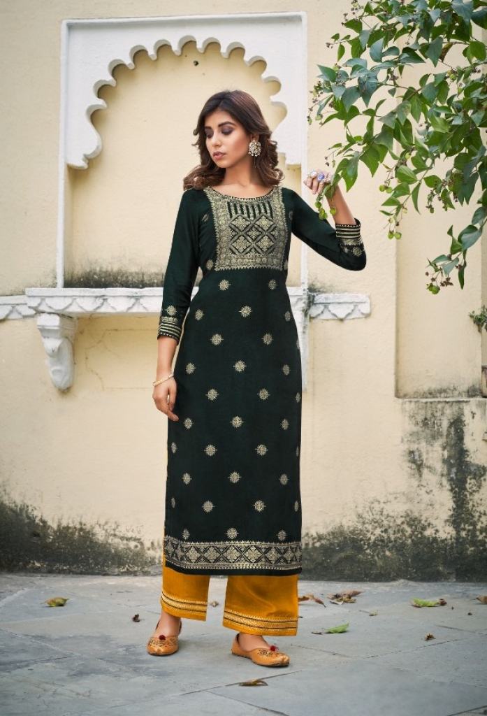 Kalaroop Armani Designer Ethnic Wear Kurti With Bottom Set catalog 