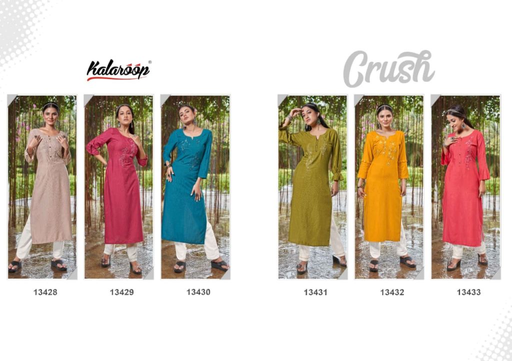 Colourpix Candy Crush Vol 1 Heavy Slub Rayon Wholesale Kurti Catalog