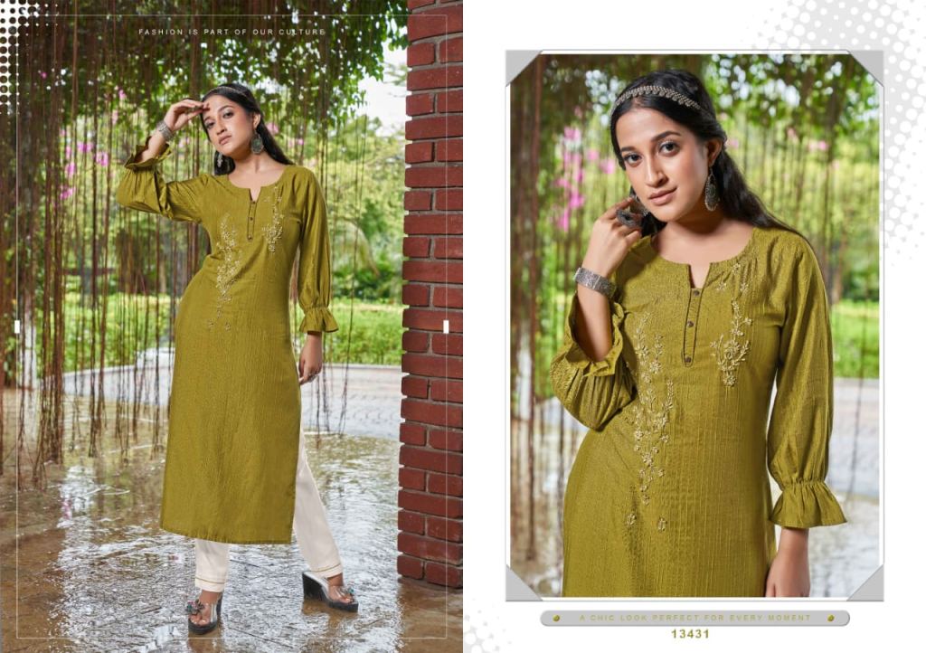 Peher Candy Crush Fancy Kurti With Bottom Dupatta On Wholesale