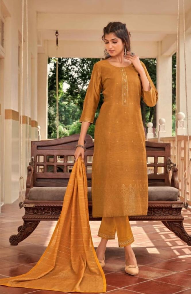 Kalaroop Empire Designer Kurti With Bottom Dupatta Collection