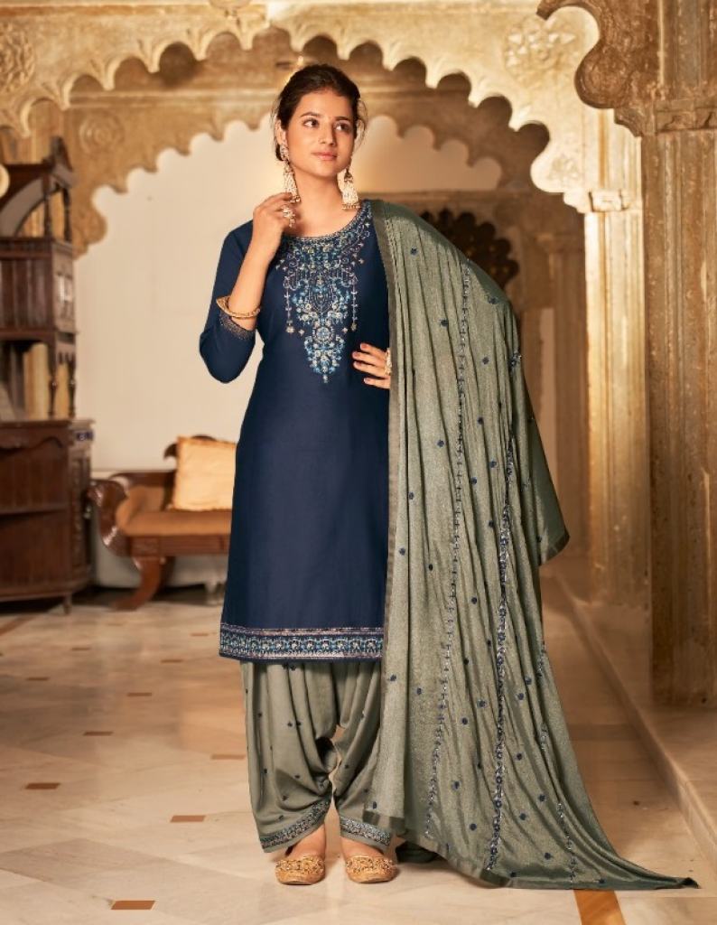 Kalaroop Fashion Of Patiyala  vol 32 Designer Silk Readymade Salwar suits catalog