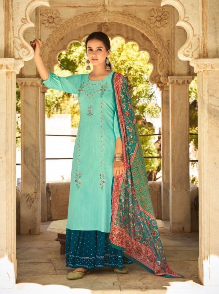Kalaroop Glorious Catalog Fancy Wear Readymade Top Sharara With Dupatta