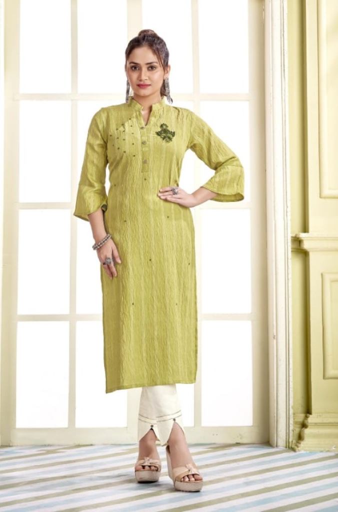 Kalaroop Jolly Catalog Regular Wear Silk Embroidery Kurtis 