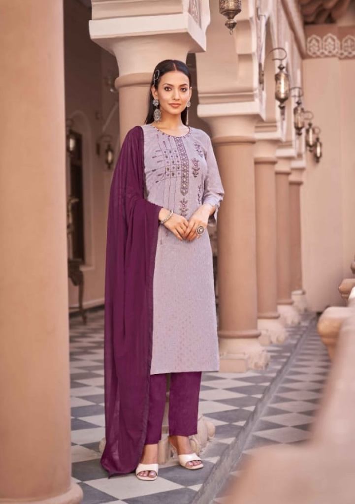 Kalaroop Kaveri Rayon Kurtis With Bottom Dupatta Collection