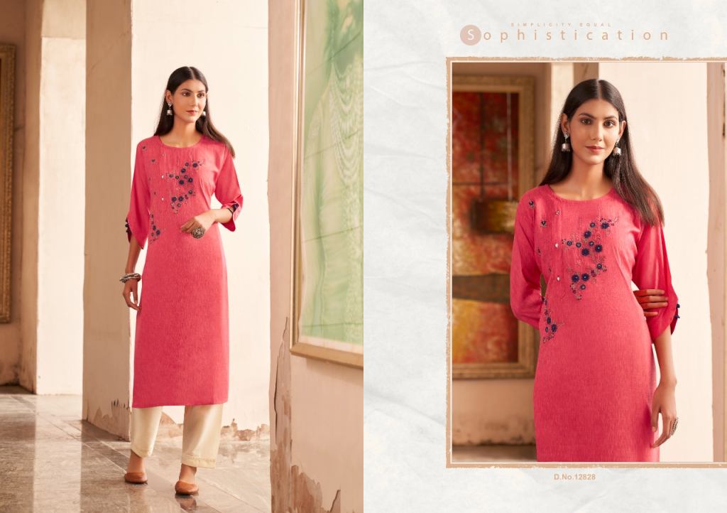 Kalaroop Leemboodi Designer Embroidery Weaving Kurti catalog